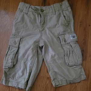 Gap Kids Boys Beige Cargo Shorts 10 Slim Grunge